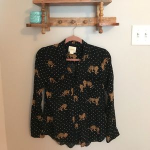 Size 2, Maeve from Anthropologie conversation top